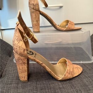 G by Guess Cork Patterned Heels